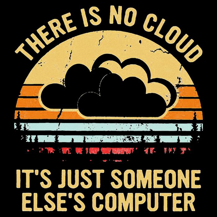 There Is No Cloud ItS Just Someone ElseS Computer Vintage Drawstring Bag