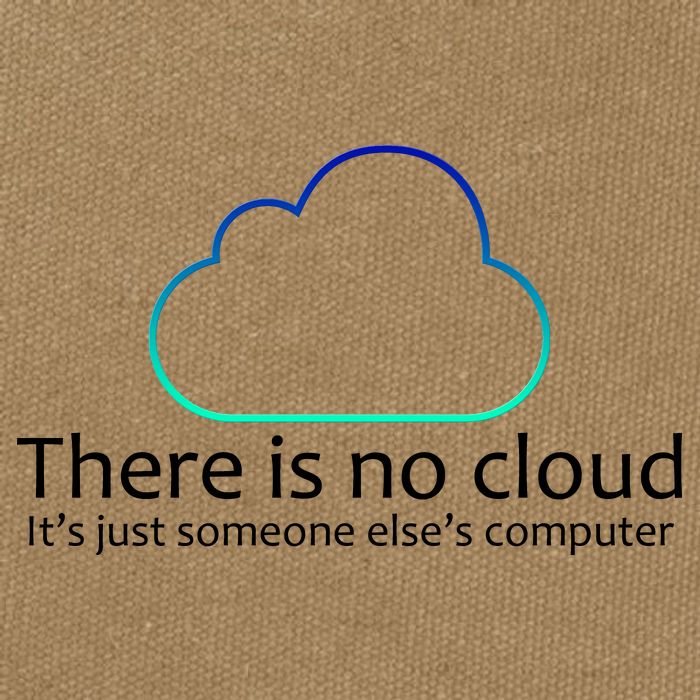 There Is No Cloud Cotton Canvas Backpack
