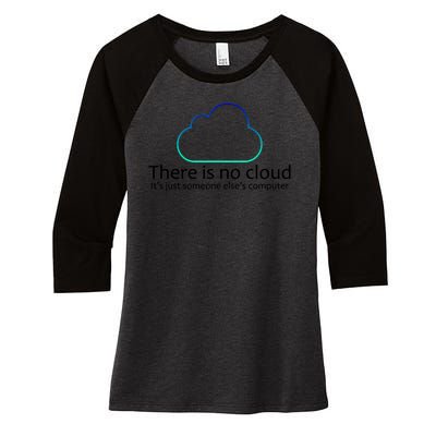 There Is No Cloud Women's Tri-Blend 3/4-Sleeve Raglan Shirt