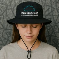 There Is No Cloud Computer Science Legacy Cool Fit Booney Bucket Hat