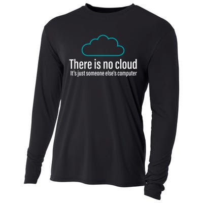 There Is No Cloud Computer Science Cooling Performance Long Sleeve Crew