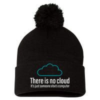 There Is No Cloud Computer Science Pom Pom 12in Knit Beanie