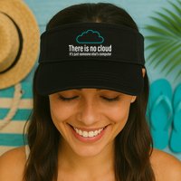 There Is No Cloud Computer Science Valucap Bio-Washed Visor
