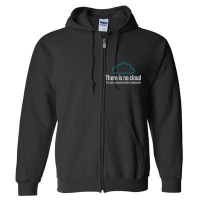 There Is No Cloud Computer Science Full Zip Hoodie