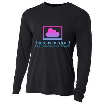 There Is No Cloud ItS Just Someone ElseS Computer Cooling Performance Long Sleeve Crew