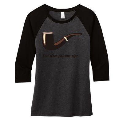 This Is Not A Pipe Women's Tri-Blend 3/4-Sleeve Raglan Shirt