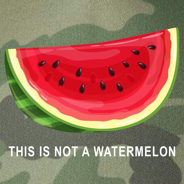 This Is Not A Watermelon Funny Legacy Tie Dye Trucker Hat