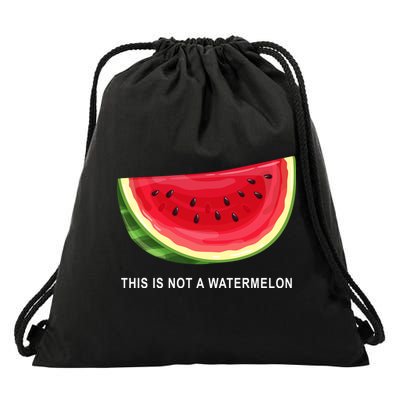 This Is Not A Watermelon Funny Drawstring Bag