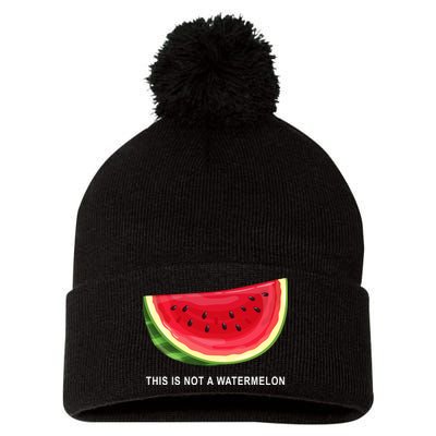 This Is Not A Watermelon Funny Pom Pom 12in Knit Beanie