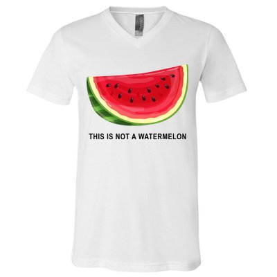 This Is Not A Watermelon Funny V-Neck T-Shirt