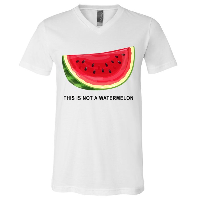 This Is Not A Watermelon Funny V-Neck T-Shirt