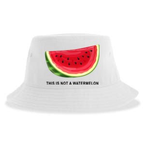 This Is Not A Watermelon Funny Sustainable Bucket Hat