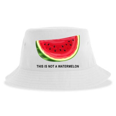 This Is Not A Watermelon Funny Sustainable Bucket Hat