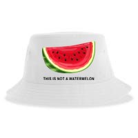 This Is Not A Watermelon Funny Sustainable Bucket Hat