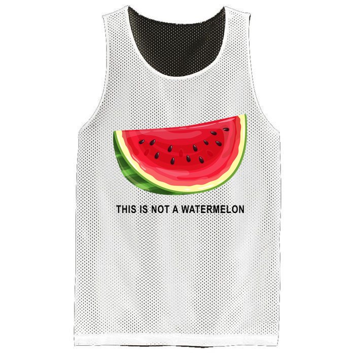 This Is Not A Watermelon Funny Mesh Reversible Basketball Jersey Tank