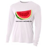 This Is Not A Watermelon Funny Cooling Performance Long Sleeve Crew