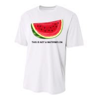 This Is Not A Watermelon Funny Performance Sprint T-Shirt