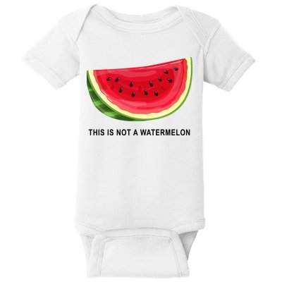 This Is Not A Watermelon Funny Baby Bodysuit