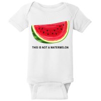 This Is Not A Watermelon Funny Baby Bodysuit