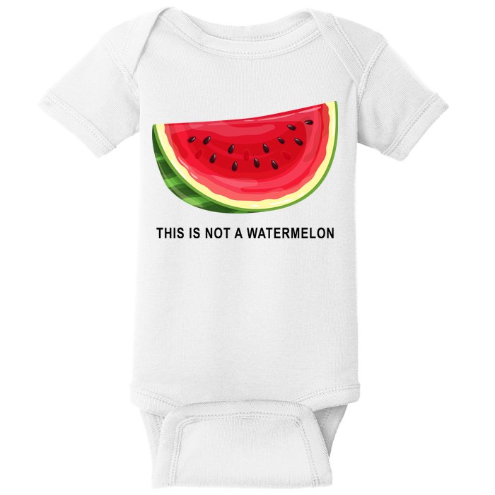 This Is Not A Watermelon Funny Baby Bodysuit