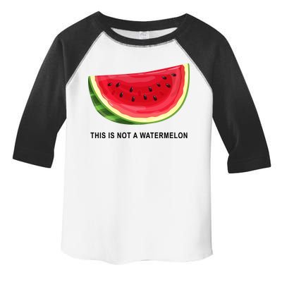 This Is Not A Watermelon Funny Toddler Fine Jersey T-Shirt