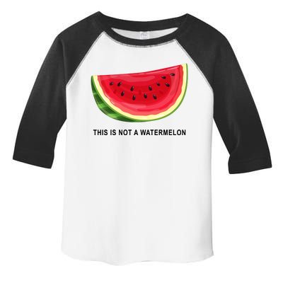 This Is Not A Watermelon Funny Toddler Fine Jersey T-Shirt