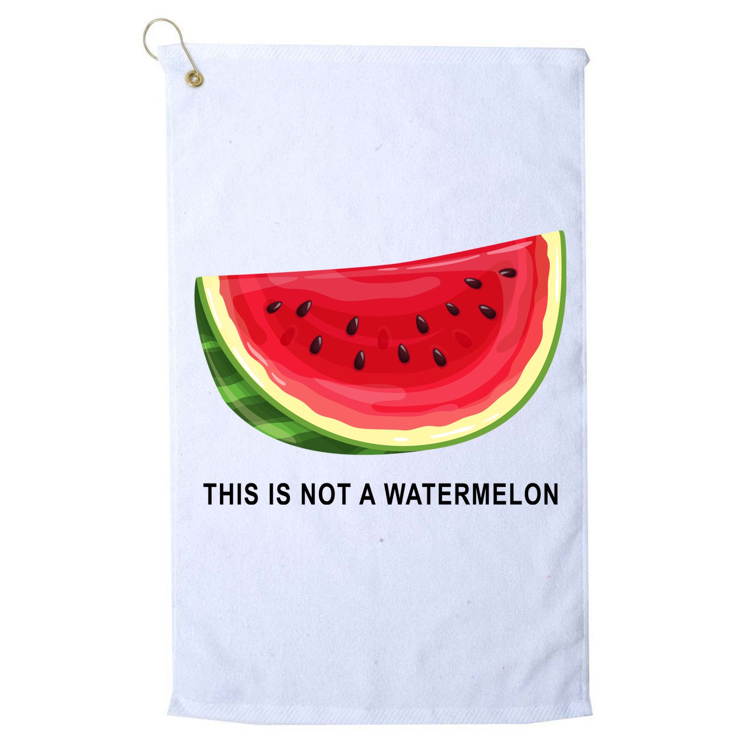 This Is Not A Watermelon Funny Golf Towel