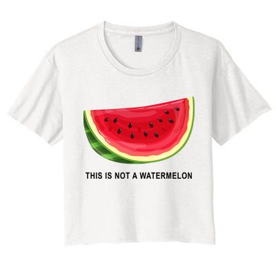 This Is Not A Watermelon Funny Crop Top