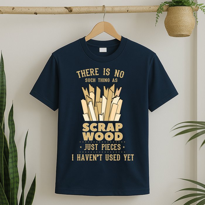 There Is No Scrap Wood Woodworking Woodworker Carpenter T-Shirt