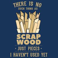 There Is No Scrap Wood Woodworking Woodworker Carpenter Flat Bill Trucker Hat