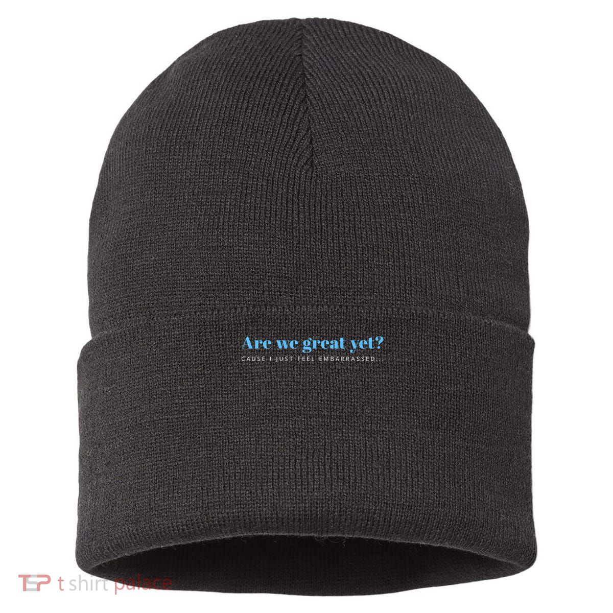 This Is Not Normal Anti Trump Designs Unisex Black Cotton 100 Small Crew Collar Shor Sustainable Knit Beanie