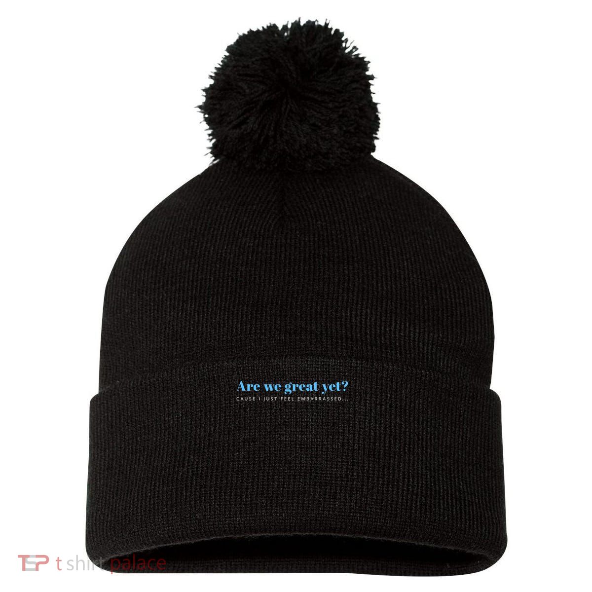 This Is Not Normal Anti Trump Designs Unisex Black Cotton 100 Small Crew Collar Shor Pom Pom 12in Knit Beanie