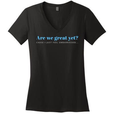 This Is Not Normal Anti Trump Designs Unisex Black Cotton 100 Small Crew Collar Shor Women's V-Neck T-Shirt