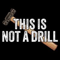 This Is Not A Drill Hammer Builder Woodworking Carpenter Gift Cropped Pullover Crew