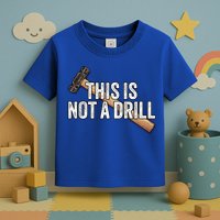 This Is Not A Drill Hammer Builder Woodworking Carpenter Gift Toddler T-Shirt