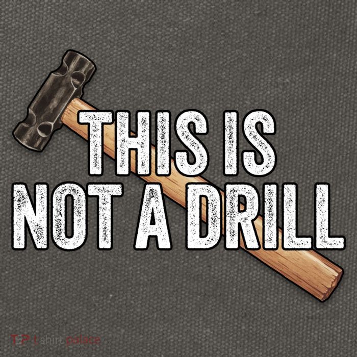 This Is Not A Drill Hammer Builder Woodworking Carpenter Gift Cotton Canvas Backpack