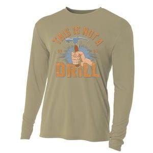 This Is Not A Drill Tools Hammer Builder Woodworking Cooling Performance Long Sleeve Crew