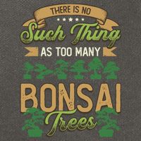 There Is No Such Thing As Too Y Bonsai Trees Gift Cotton Canvas Backpack