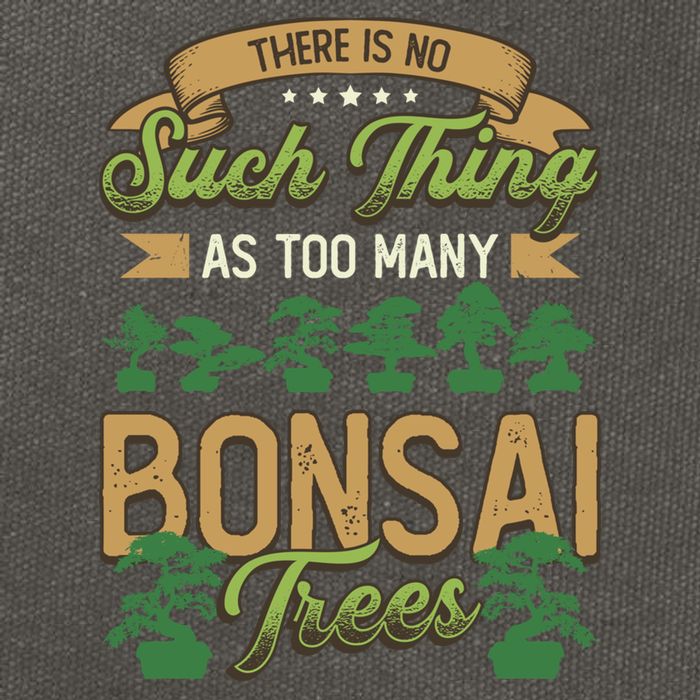 There Is No Such Thing As Too Y Bonsai Trees Gift Cotton Canvas Backpack