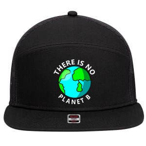 There Is No Planet B Earth Day 7 Panel Mesh Trucker Snapback Hat