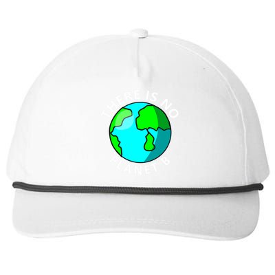 There Is No Planet B Earth Day Snapback Five-Panel Rope Hat