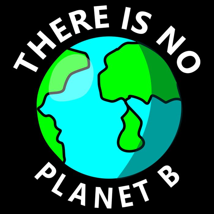 There Is No Planet B Earth Day Drawstring Bag
