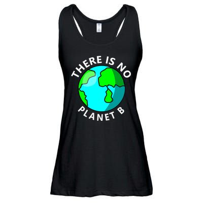 There Is No Planet B Earth Day Ladies Essential Flowy Tank