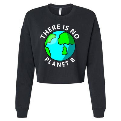 There Is No Planet B Earth Day Cropped Pullover Crew