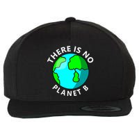 There Is No Planet B Earth Day Wool Snapback Cap