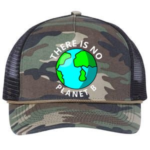 There Is No Planet B Earth Day Retro Rope Trucker Hat Cap