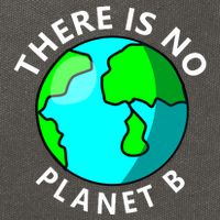 There Is No Planet B Earth Day Cotton Canvas Backpack