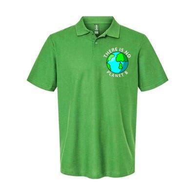 There Is No Planet B Earth Day Softstyle Adult Sport Polo