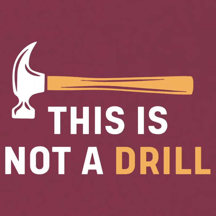 This Is Not A Drill Funny Carpenter Woodworking 16oz Travel Tumbler