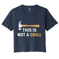 This Is Not A Drill Funny Carpenter Woodworking Crop Top